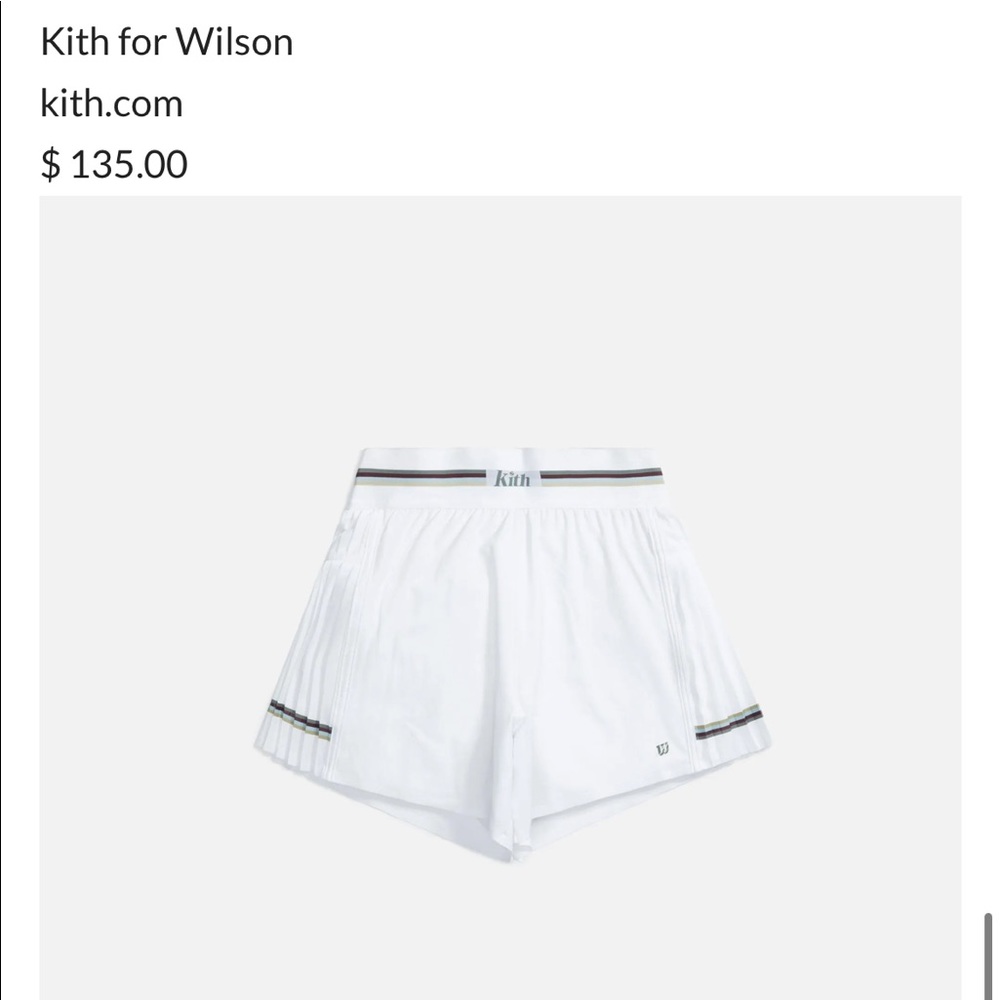 Kith / Wilson pro staff pleated short